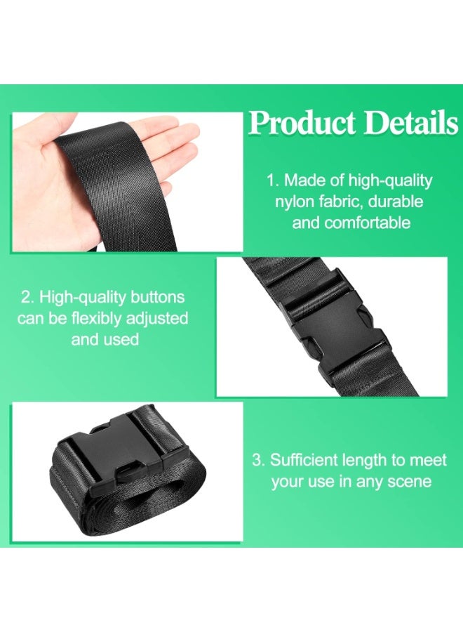 Extremity Mobilization Belt Manual Traction Mobility Strap Adjustable Fun Gait Belts for Stretching Yoga Leg Shoulder Exercise (Black) - Image 5